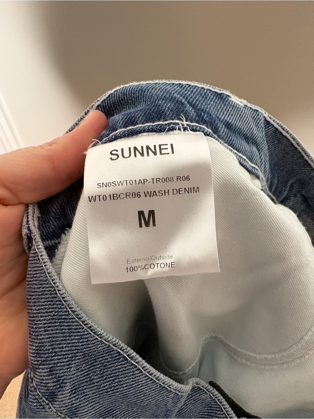 Nwt Sunnei Denim Culottes High Rise Wide Leg Shorts 100% Cotton Blue Size M — image 8 of 8